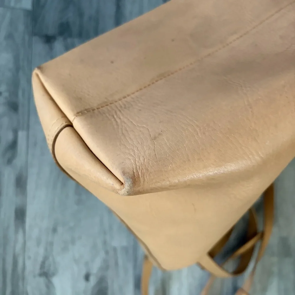 Madewell Tan Leather Tote Bag - Picture 6 of 12